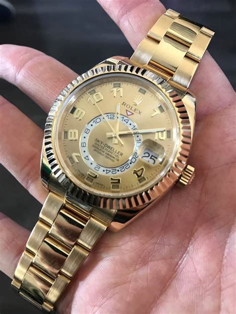 centre dial sky dweller rolex|rolex gold sky dweller price.